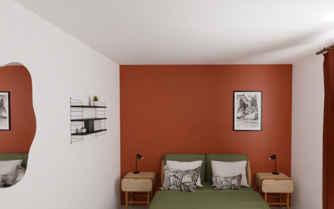 Une chambre d’amis terre de sienne