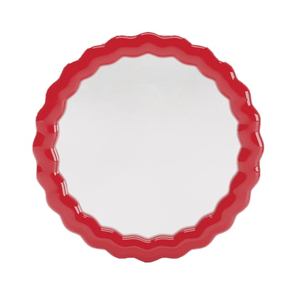 miroir mural rouge